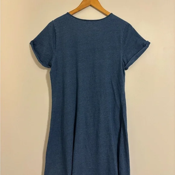 Anthropologie HOLDING HORSES Twist Front Dress Blue Size L - Picture 6 of 13